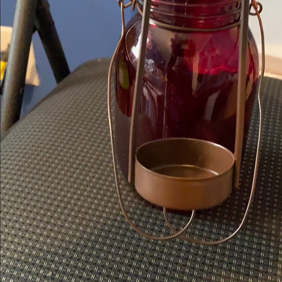 Jar tea light holder! Very pretty when lit - Picture 3 of 8